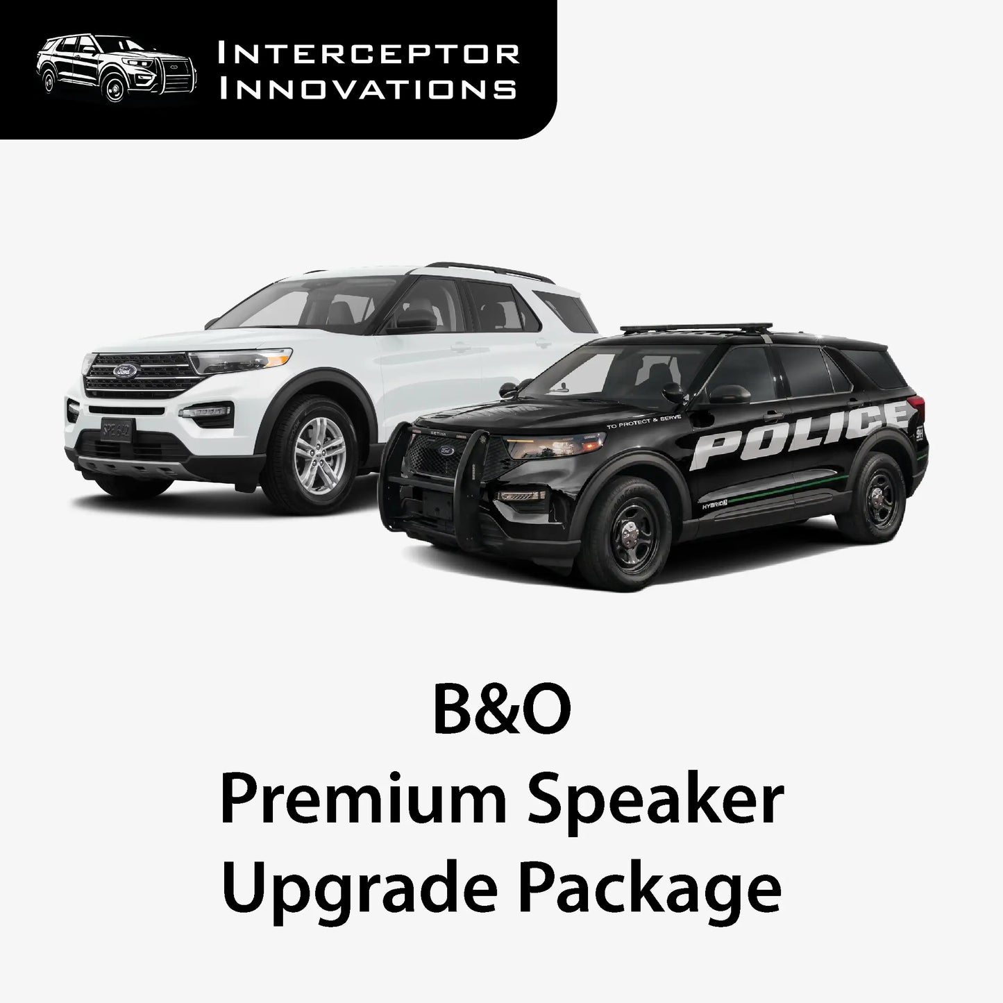 B&O Premium Speaker Upgrade Package for 2020-2024 Ford Explorer & Police Interceptor Utility