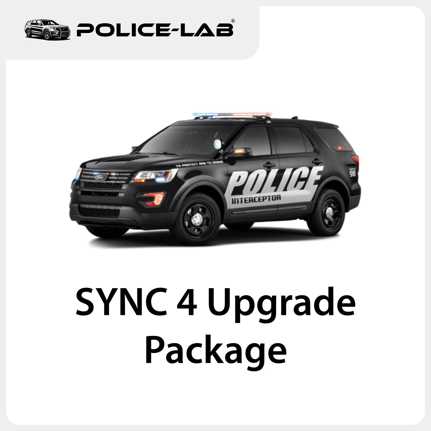 SYNC 4 Upgrade Package for 2013-2019 Ford Police Interceptor Utility
