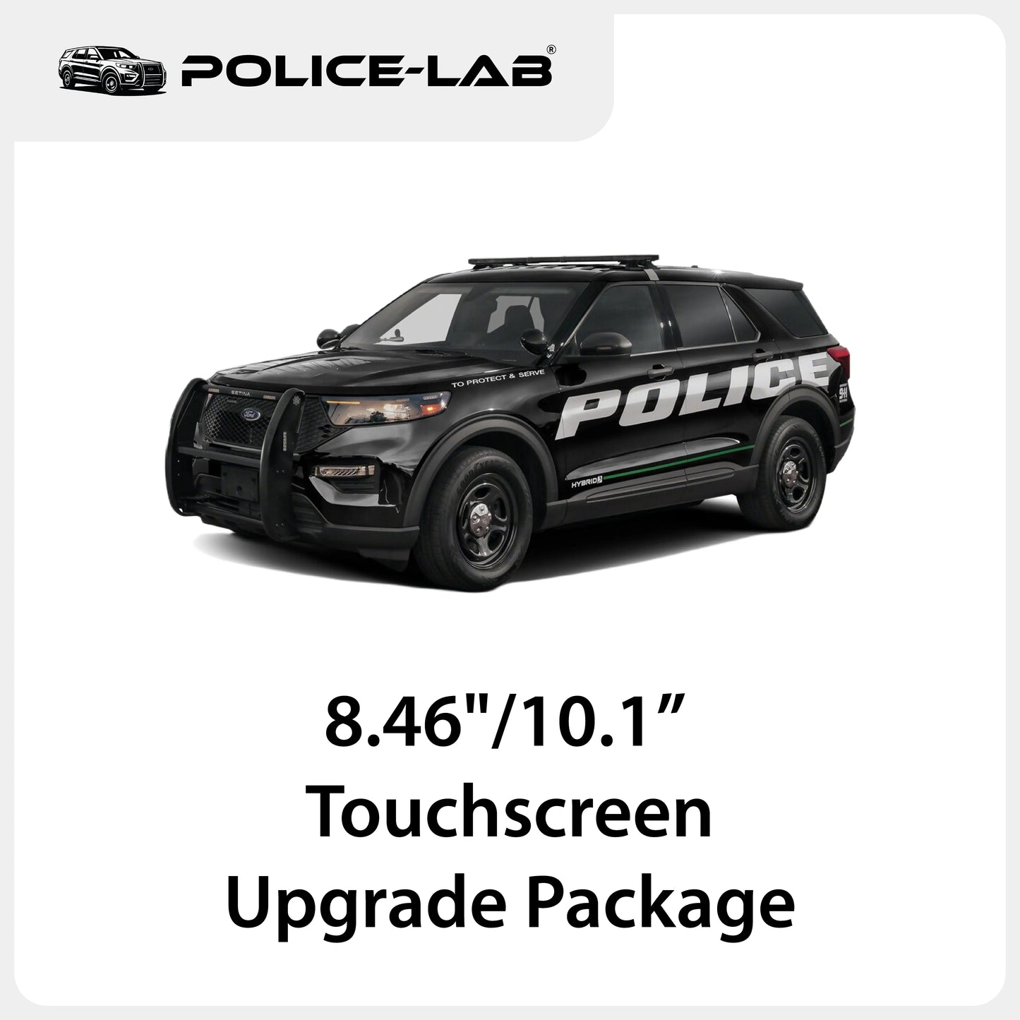 Actualización de pantalla táctil de 8.46"/10.1" para Ford Police Interceptor Utility 2020-2024 (con SYNC)