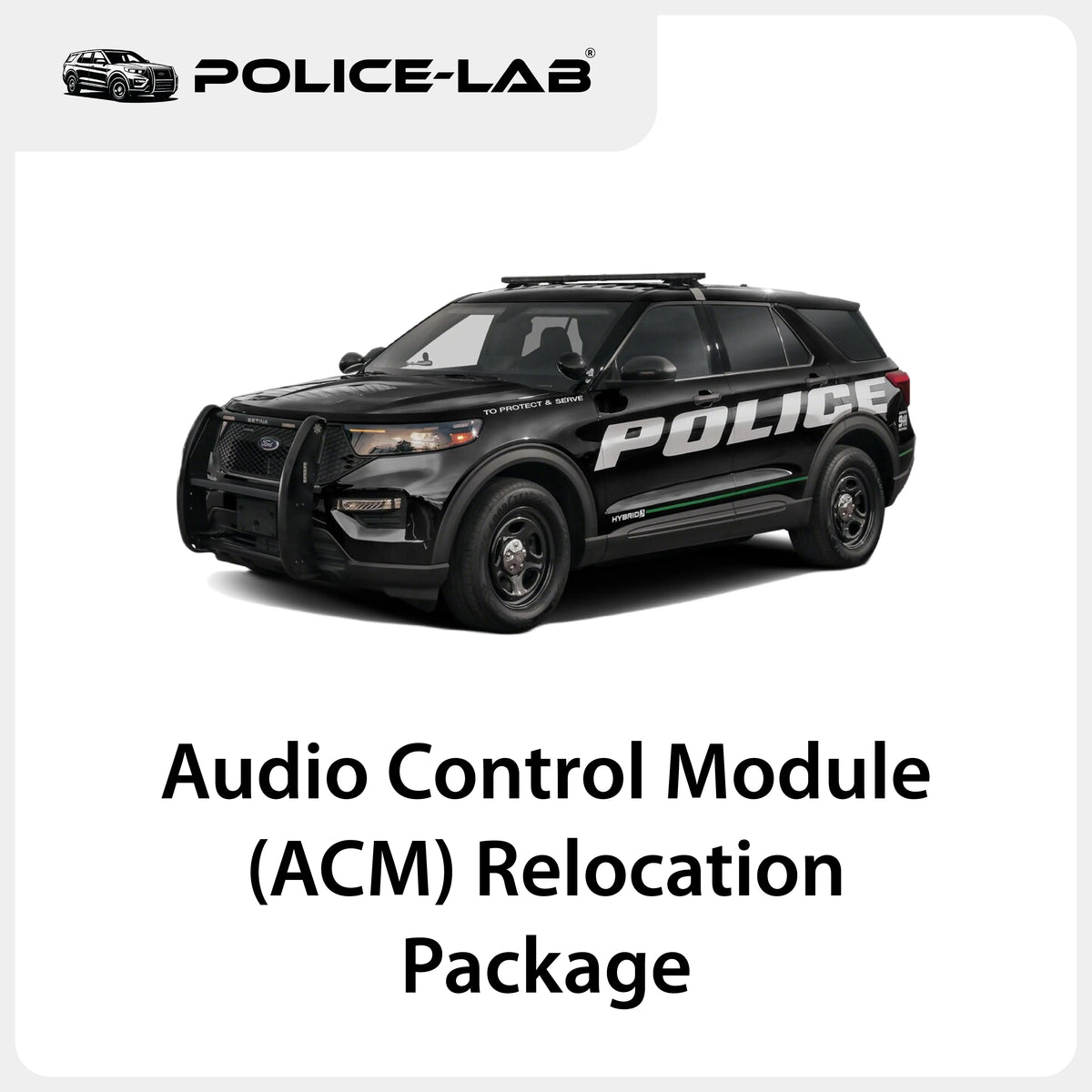 Paquete de reubicación del módulo de control de audio (ACM) para Ford Police Interceptor Utility 2020-2024