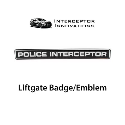 Police Interceptor Liftgate Badge/Emblem (4 Options)